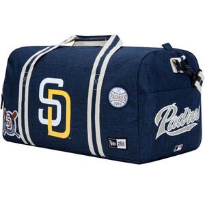 SAN DIEGO SD PADRES NEW ERA HERITAGE PATCH DUFFLE BAG MLB NWT‎